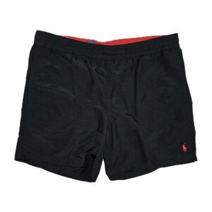Mens Polo Ralph Lauren Swimming Shorts Medium Black 36x6